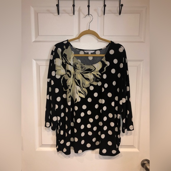 CLEO | Polka Dotted Blouse: XXL - Picture 1 of 16